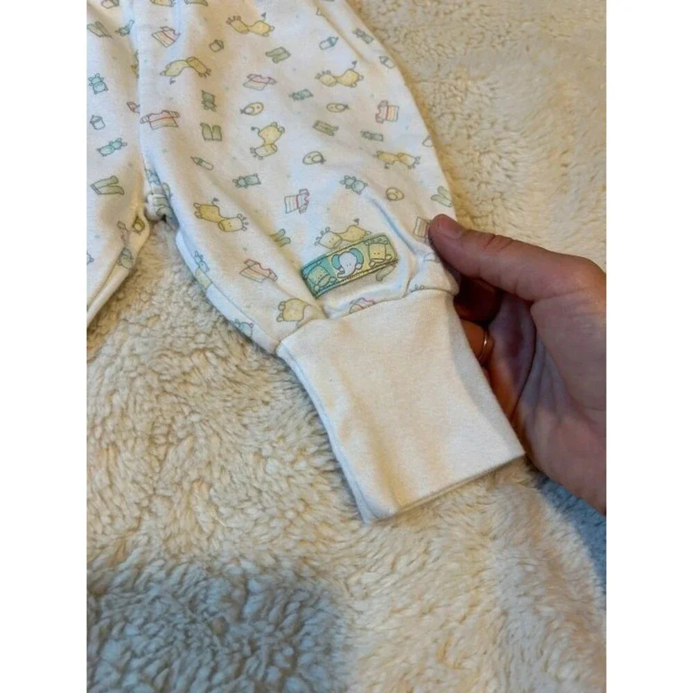 Vintage Carter's Child of Mine Newborn Nursery Print Pants